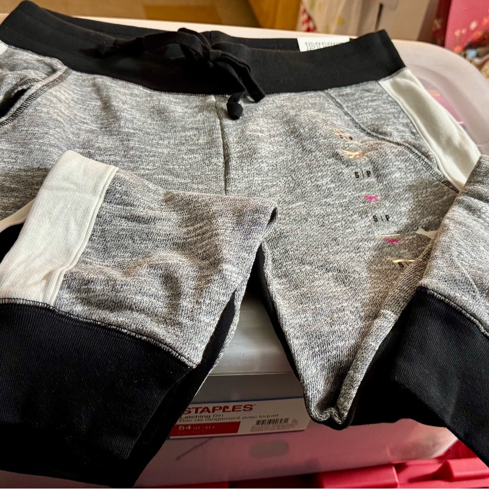 Victoria's Secret Gray and Black Joggers - Picture 4 of 6